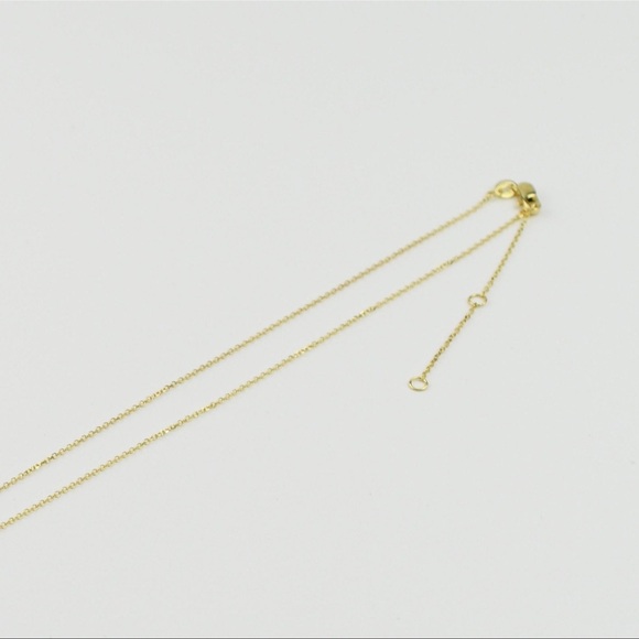 14k Gold Bow Necklace - Picture 2 of 3